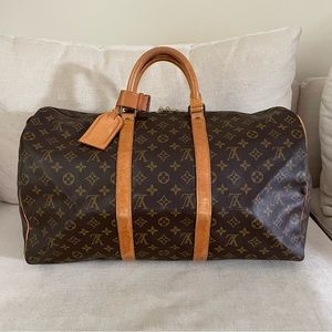Authentic Louis Vuitton Keepall 50 Duffel Bag MB8903